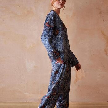Nocturnal Garden Pyjamas Midnight Blue, 6 of 7