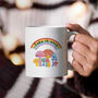 Personalised Rainbow Mushrooms Mug, thumbnail 3 of 5