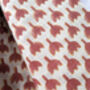 Handmade Indian Block Printed Scarf, Khadi Cotton Linen, thumbnail 3 of 8