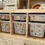 Personalised Wooden Storage Labels Circle Shape, thumbnail 5 of 8