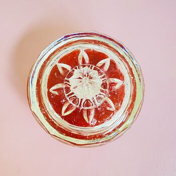 Antique Crystal Cut Glass Lidded Jam / Preserve Pot ~ Four, 8 of 9