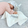 Personalised White Bunny Comforter And White Blanket Set, thumbnail 4 of 7