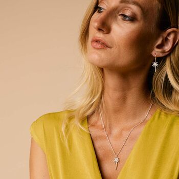 Oasis Palm Sterling Silver Necklace, 5 of 11