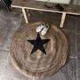 Jute Rug With Black Star, thumbnail 3 of 6