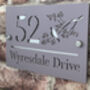 Personalised Bird In Tree Design House Acrylic Number Sign, thumbnail 3 of 5