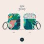 Jungle Leaves Air Pod Case With Keychain, thumbnail 3 of 6