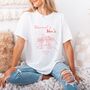 Prosecco Glass Personalised Hen Party T Shirt, thumbnail 1 of 3