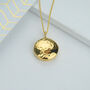 Personalised Gold Hammered Birthstone Locket, thumbnail 10 of 10