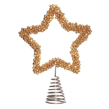 Handmade Sleigh Bells Christmas Star Tree Topper, 2 of 7