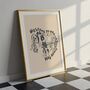Welcome To The Mad House Funny Hallway Print, thumbnail 1 of 3