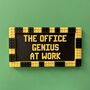 Lego Compatible Office Genius Sign, thumbnail 2 of 2
