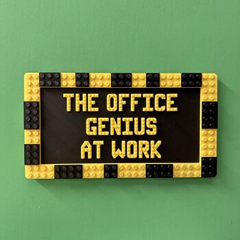 Lego Compatible Office Genius Sign, 2 of 2