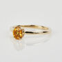 14ct Gold Birthstone Citrine 14ct Gold Ring, thumbnail 3 of 3
