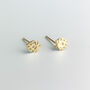 Gold Colour Sterling Silver Strawberry Stud Earrings, thumbnail 2 of 4