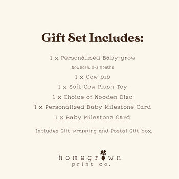 New To The Herd Newborn Baby Gift Set, 5 of 7