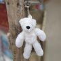 Lola The Plush Cream Teddy Bear Keyring, thumbnail 1 of 2