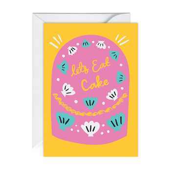 Let's Eat Cake Greetings Card, 2 of 3