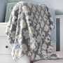Personalised Grey And Yellow Fluffy Elephant Blanket, thumbnail 6 of 9