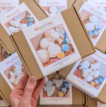Boys Themed Kids Painting Craft Kit Gift Box, 7 of 9