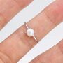 Genuine Freshwater Pearl Ring In Sterling Silver, thumbnail 7 of 12