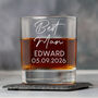 Personalised Wedding Glass Tumbler Mens Best Man Groomsman, thumbnail 1 of 7