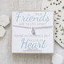 Curb Chain Heart Bracelet – True Friends Are Never Apart, thumbnail 1 of 4