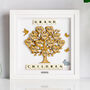 Gift For Grandad Personalised Wooden Grandchildren Family Tree Frame, thumbnail 4 of 9