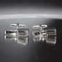 Microphone Silver Cufflinks Gift Podcast 316 L Stainless Steel Singer Accessory, thumbnail 1 of 5