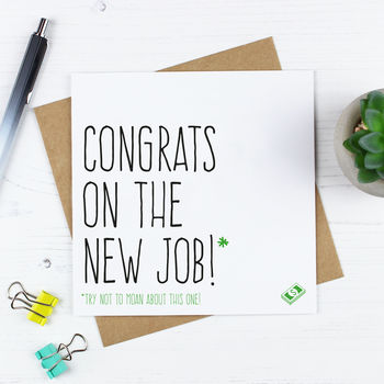 'congrats on the new job' card by purple tree designs ...