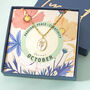 Mother Of Pearl Birth Flower Necklace, thumbnail 1 of 10