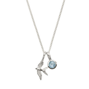 Swallow In Flight Silver Necklace, 3 of 7