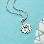 Sterling Silver Heart Chakra Necklace, thumbnail 3 of 4