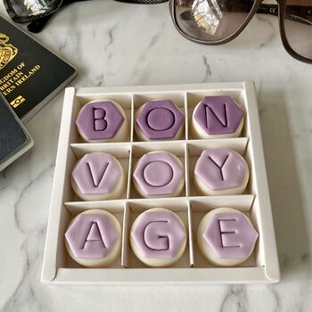 'Bon Voyage' Letterbox Chocolate Coated Oreos, 6 of 12