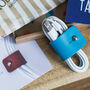 Personalised Leather Cable Organiser Tie, thumbnail 1 of 8