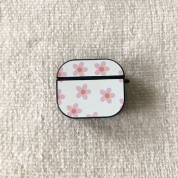 Blue, Orange And Pink Flowers Air Pods Case, 2 of 4