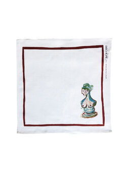 Set Of Six 'Adonis' Linen Napkins, 9 of 12