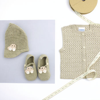 Organic Hat And Booties Gift Set, 10 of 11