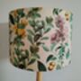 Botanical Print Lampshade With Pink And Yellow Flowers, thumbnail 1 of 8