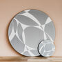 Grey Abstract Round Placemat Set, thumbnail 3 of 6