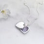 Sliding Heart Locket Sterling Silver Necklace For Mum, thumbnail 1 of 3