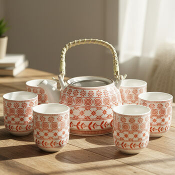 Herbal Teapot And Tea Cup Gift Set For Tea Drinkers, 3 of 12