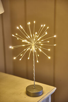 LED Mini Starburst Table Light Silver, 4 of 4