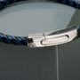 Mens Personalised Infinity Leather Bracelet, thumbnail 4 of 6