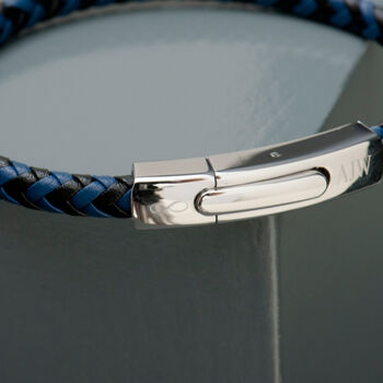 Mens Personalised Infinity Leather Bracelet, 4 of 6