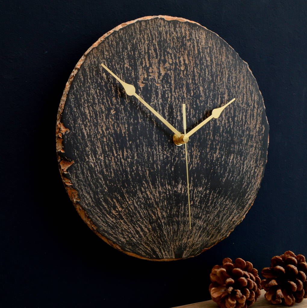 slate and copper clock by winning works | notonthehighstreet.com