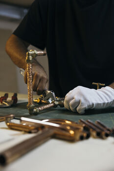 Industrial Copper Faucet – Hammered Detailing, 5 of 10