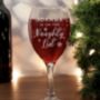 Personalised I'm On The Naughty List Wine Glass, thumbnail 2 of 4