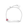 Personalised Sterling Silver My Little Love Heart Identity Bracelet, thumbnail 1 of 5
