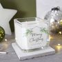 Personalised Merry Christmas Family Scented Candle, thumbnail 1 of 3