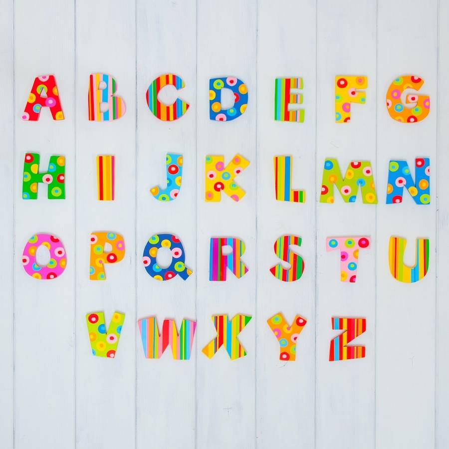 Striped And Spotty Decorative Name Letters By British And Bespoke 